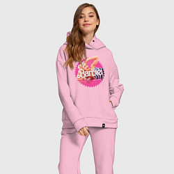 Женский костюм оверсайз Марго Робби Барби, цвет: светло-розовый — фото 2