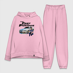 Женский костюм оверсайз Брайан ОКоннер Nissan Skyline R34, цвет: светло-розовый