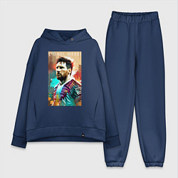 Женский костюм оверсайз Lionel Messi - football - striker, цвет: тёмно-синий