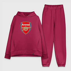 Женский костюм оверсайз Arsenal fc sport, цвет: маджента