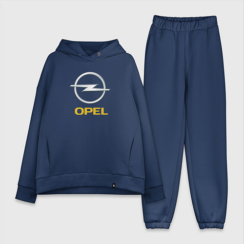 Женский костюм оверсайз Opel sport auto / Тёмно-синий – фото 1