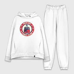 Женский костюм оверсайз Boxing fight club, цвет: белый