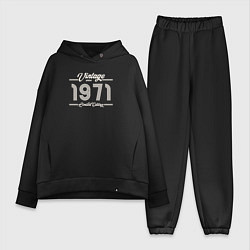 Женский костюм оверсайз Лимитированный выпуск 1971, цвет: черный