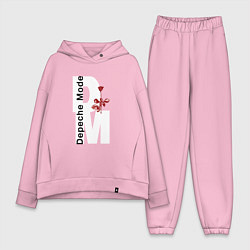 Женский костюм оверсайз Depeche Mode - Rose Violator mode, цвет: светло-розовый