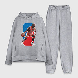 Женский костюм оверсайз Jordan play, цвет: меланж