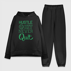 Женский костюм оверсайз Hustle hit never quit