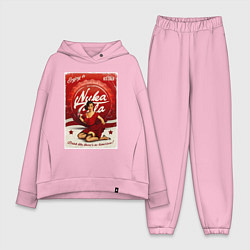 Женский костюм оверсайз Фоллаут - nuka cola pin-up girl, цвет: светло-розовый