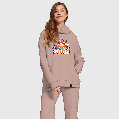 Женский костюм оверсайз Phoenix Suns / Пыльно-розовый – фото 2