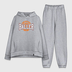 Женский костюм оверсайз Baller style, цвет: меланж