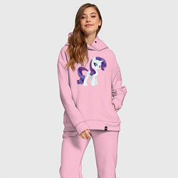 Женский костюм оверсайз Рарити из My Little Pony в кино, цвет: светло-розовый — фото 2