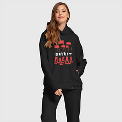 Женский костюм оверсайз Depeche Mode - Spirit tour merch, цвет: черный — фото 2