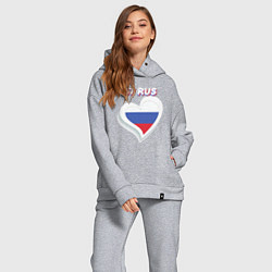 Женский костюм оверсайз 57 регион Орловская область, цвет: меланж — фото 2