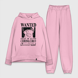 Женский костюм оверсайз Награда за голову Ророноа Зоро One Piece, цвет: светло-розовый