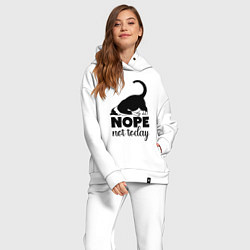Женский костюм оверсайз Nope - not today, цвет: белый — фото 2