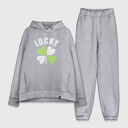 Женский костюм оверсайз Lucky day, цвет: меланж