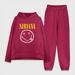 Женский костюм оверсайз Nirvana original, цвет: маджента