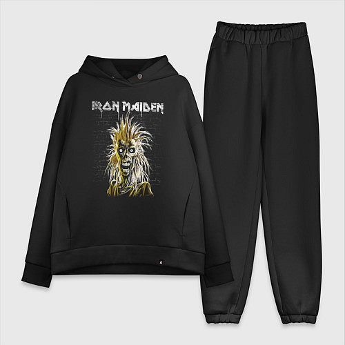 Женский костюм оверсайз Iron Maiden Eddie / Черный – фото 1