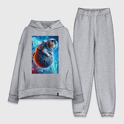 Женский костюм оверсайз Space cat - ai art