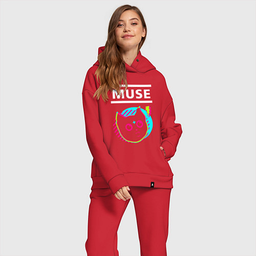 Женский костюм оверсайз Muse rock star cat / Красный – фото 2