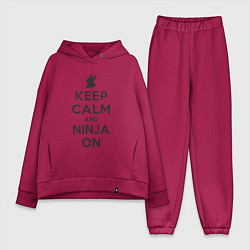 Женский костюм оверсайз Keep calm and ninja on