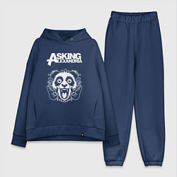 Женский костюм оверсайз Asking Alexandria rock panda