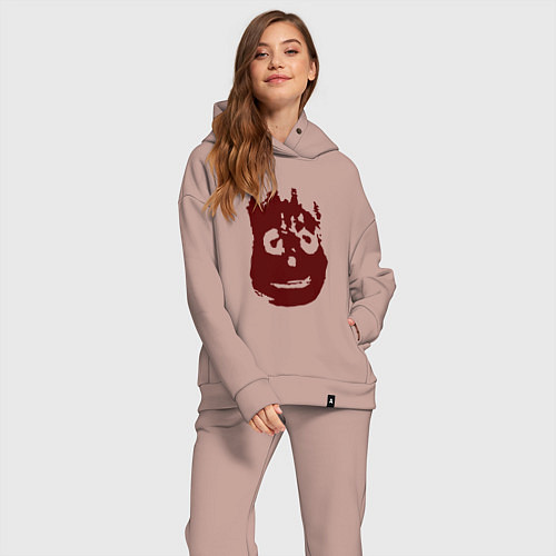 Женский костюм оверсайз Кин дза дза - x files want to believe / Пыльно-розовый – фото 2