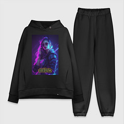 Женский костюм оверсайз League of Legends Kaisa Kda, цвет: черный