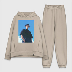 Женский костюм оверсайз Сугуру Гэто, цвет: миндальный