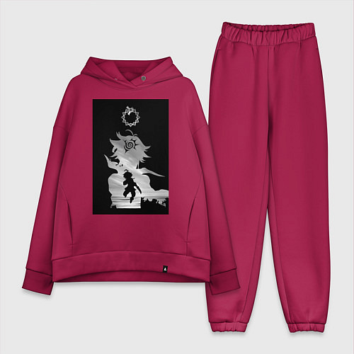 Женский костюм оверсайз Семь смертных грехов Мелиодас / Маджента – фото 1