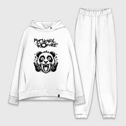 Женский костюм оверсайз My Chemical Romance - rock panda, цвет: белый