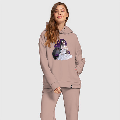 Женский костюм оверсайз Повелитель Альбедо / Пыльно-розовый – фото 2