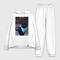 Женский костюм оверсайз Бездомный бог кот Ято, цвет: белый