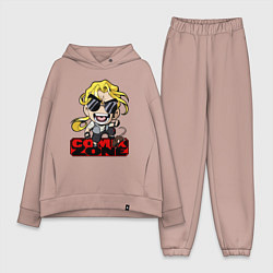 Женский костюм оверсайз Comix zone - anime style, цвет: пыльно-розовый