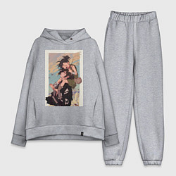 Женский костюм оверсайз Хяккимару Дороро воин, цвет: меланж