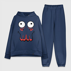 Женский костюм оверсайз John Zoidberg Face, цвет: тёмно-синий
