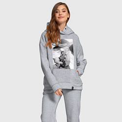 Женский костюм оверсайз Реинкарнация безработного Рокси Мигурдия учитель м, цвет: меланж — фото 2