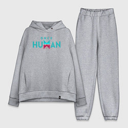 Женский костюм оверсайз Once human logo