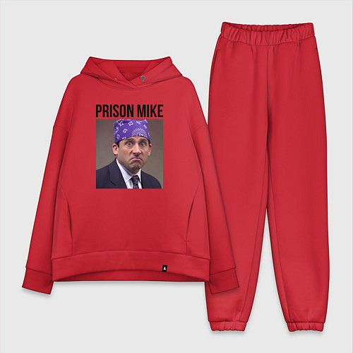 Женский костюм оверсайз Prison mike Michael Scott - офис / Красный – фото 1