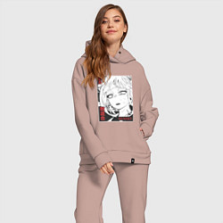 Женский костюм оверсайз Геройская академия Химико Himiko, цвет: пыльно-розовый — фото 2