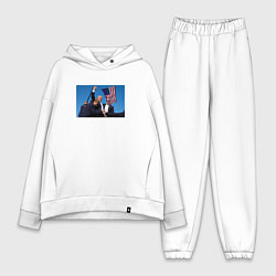 Женский костюм оверсайз Дональд Трамп, цвет: белый