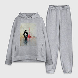 Женский костюм оверсайз Leatherface, цвет: меланж