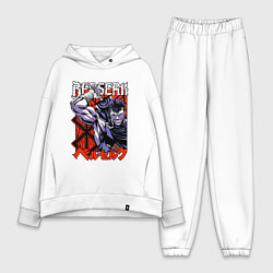 Женский костюм оверсайз Берсерк Berserk руны, цвет: белый