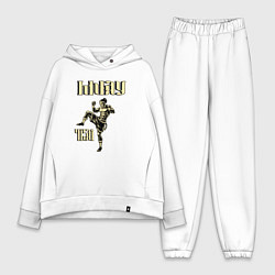 Женский костюм оверсайз Крутой боец муай тай