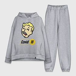 Женский костюм оверсайз Vault boy - covid 19