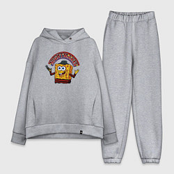 Женский костюм оверсайз Губка Фредди - квадратные штаны Боб, цвет: меланж