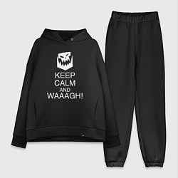 Женский костюм оверсайз Warhammer keep calm and waaagh