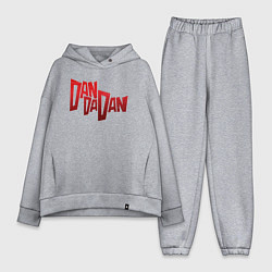 Женский костюм оверсайз Dandadan Logo, цвет: меланж