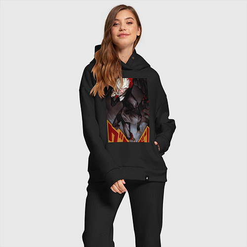 Женский костюм оверсайз Дандадан: Кэн Такакура / Черный – фото 2