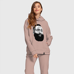 Женский костюм оверсайз James Harden, цвет: пыльно-розовый — фото 2