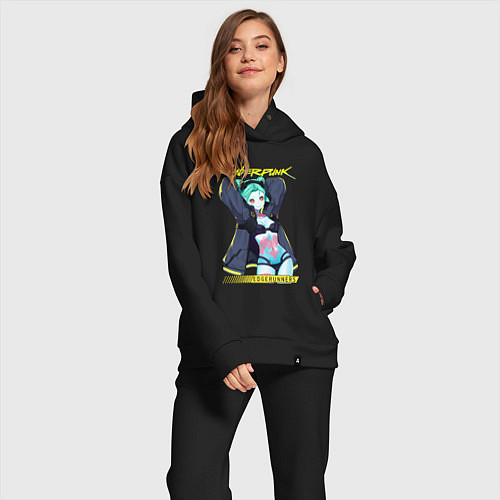 Женский костюм оверсайз Сyberpunk rebecca / Черный – фото 2